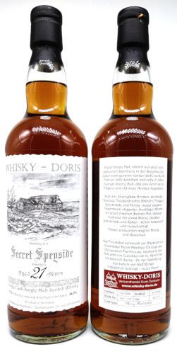 Secret Speyside 21 Jahre 1999 Whisky-Doris Sherry Butt