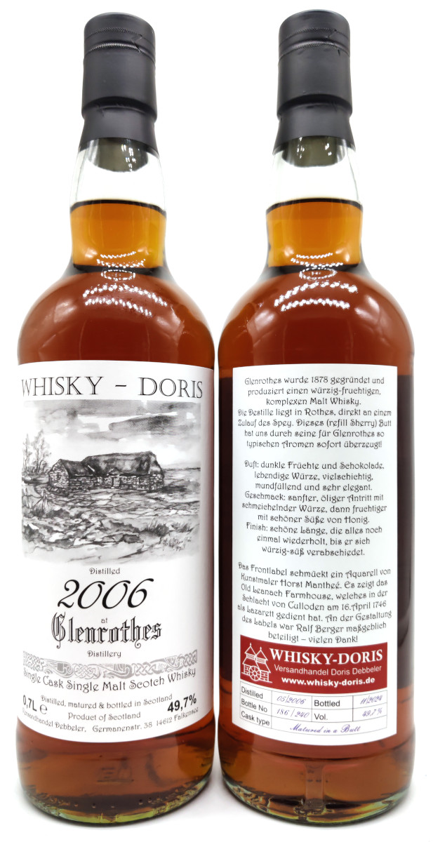 Glenrothes 2006 Whisky-Doris Sherry Butt